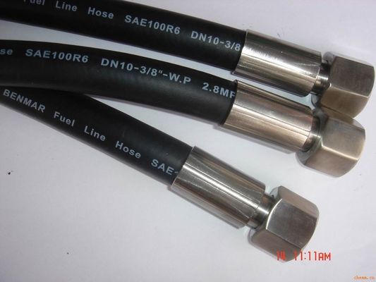 Excavators Loaders High Pressure Hydraulic Hose Large Diameter Braided Winding Hose