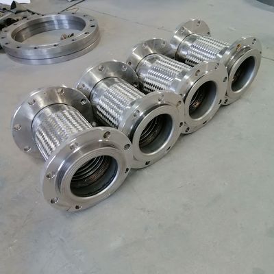 Construction Stainless Steel Single Wire Braided Pipe Corrugated Flexible Metal Hose With Fitting