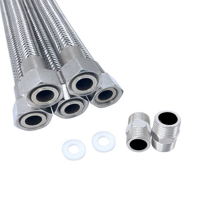 Custom Size PE/PTFE Braided Hydraulic Hose Mesh Explosion Proof Flexible Acid Alkali Resistant Pipe